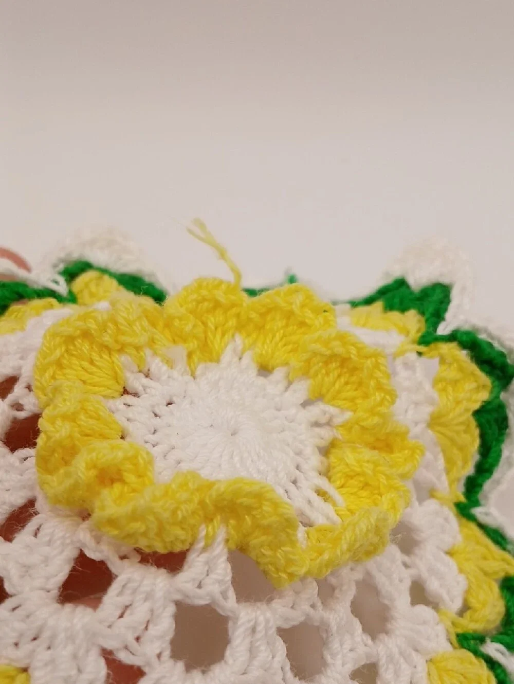 READ Handmade Crochet Floral Doily